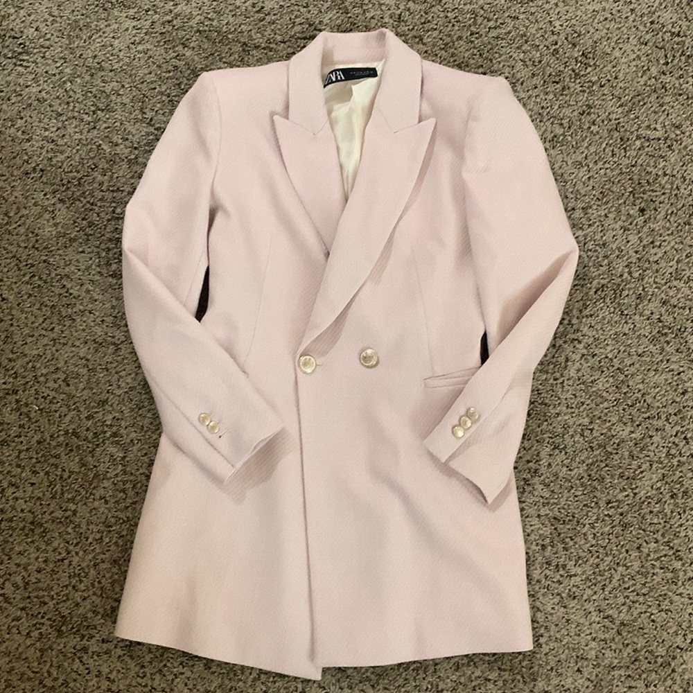 Zara Light Pink Blazer Dress Gem